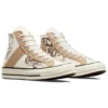 Chuck 70 Leather Overlay High “Egret Champagne Tan”