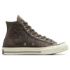 Chuck 70 Leather Overlay High “Engine Smoke”