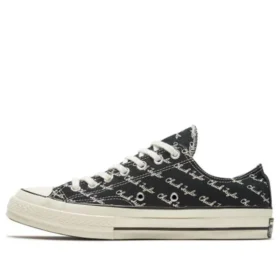 Chuck 70 Low “Scripted Signature Print – Black Egret”