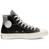 Chuck 70 Mixed Material Hi “Black Egret”