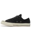 Chuck 70 Zip Low “Embossed Suede – Black Egret”