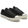 Chuck 70 Zip Low “Embossed Suede – Black Egret”