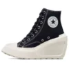Chuck 70s De Luxe Wedge High Top “Black”