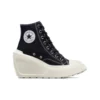 Chuck 70s De Luxe Wedge High Top “Black”