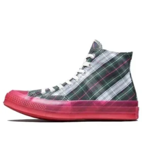Chuck 70s Hi Plaid Translucent Midsole “Red”