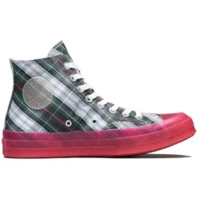 Chuck 70s Hi Plaid Translucent Midsole “Red”