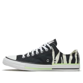 Chuck Taylor All Star “Black Zebra Print Neon Green”