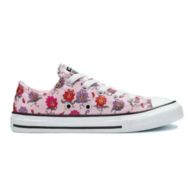 Chuck Taylor All Star Canvas Shoes K “Pink Purple MultiColor”