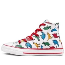 Chuck Taylor All Star Dinosaurs High Top “White Red”