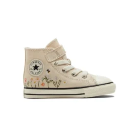 Chuck Taylor All Star Easy-On High “Embroidered Floral Print – Natural Ivory”