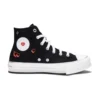 Chuck Taylor All Star EVA Lift Platform Y2K Heart High Top “Black”