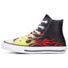 Chuck Taylor All Star Flame Nero Mod “Black Red”