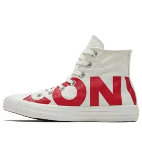 Chuck Taylor All Star Hi Top LOGO “White Red”