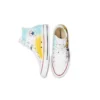 Chuck Taylor All Star High Hand Painted Canvas “White Yellow Blue”