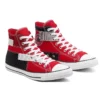 Chuck Taylor All Star High “Patchwork – University Red”