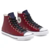 Chuck Taylor All Star High “Seasonal Colorblock – Team Red Obsidian”