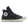 Chuck Taylor All Star High Tumbled Leather “Black Hyper Royal”