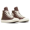 Chuck Taylor All Star Leather Faux Fur Lining “Dark Brown”