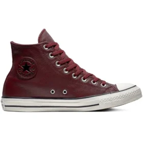 Chuck Taylor All Star Leather High Top “Red White”