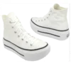 Chuck Taylor All Star Lift Double Stack Hi “White Black”