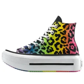 Chuck Taylor All Star Lift Double Stack Platform Pride High “Chaos Fuchsia Orange Rind”