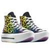 Chuck Taylor All Star Lift Double Stack Platform Pride High “Chaos Fuchsia Orange Rind”