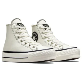 Chuck Taylor All Star Lift Platform Hi Shoes “White Black”
