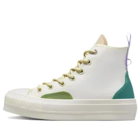 Chuck Taylor All Star Lift Platform High “Colorblock Overlay Algae Coast”