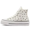 Chuck Taylor All Star Lift Platform High “Embroidered Stars – Egret”