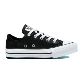 Chuck Taylor All Star Lift Platform Iridescent Leather “Black White”