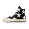 Chuck Taylor All Star Lift Platform Large Stars High “Black White”