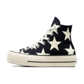 Chuck Taylor All Star Lift Platform Large Stars High “Black White”