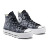 Chuck Taylor All Star Lift Platform Leather Rose Garden “Gray White”