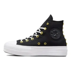 Chuck Taylor All Star Lift Platform Star Studded “Black White Gold”