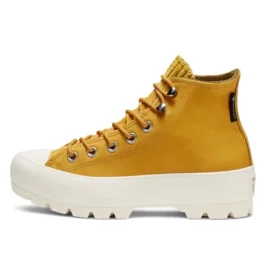 Chuck Taylor All Star Lugged Leather High “Gold Dart”