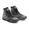 Chuck Taylor All Star Luxe Leather “Black Gray Silver”