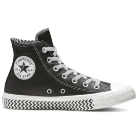 Chuck Taylor All Star Mission-V Leather High Top Black White Wave Pattern Sole “Black White”