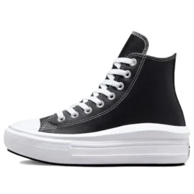 Chuck Taylor All Star Move Platform High “Leather – Black”