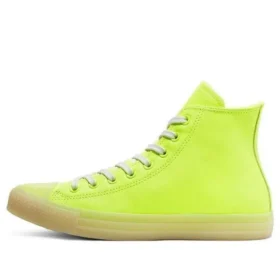 Chuck Taylor All Star Neon Leather High “Neon Yellow”