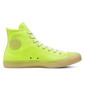 Chuck Taylor All Star Neon Leather High “Neon Yellow”