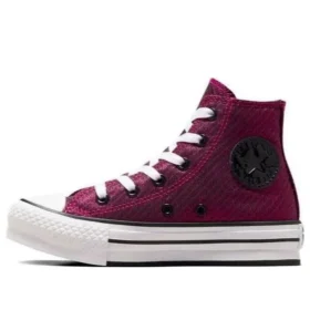 Chuck Taylor All Star Platform High “Brugundy White”