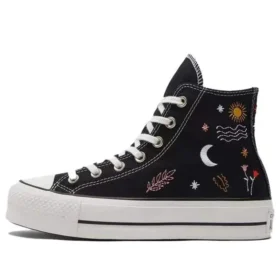 Chuck Taylor All Star Platform High “It”s Okay To Wander – Black”