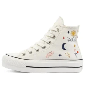 Chuck Taylor All Star Platform High “It”s Okay To Wander – Egret”