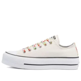 Chuck Taylor All Star Platform Low “Floral Print – Egret”