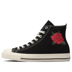 Chuck Taylor All Star Rose Embroidery Hi “Black White Red”