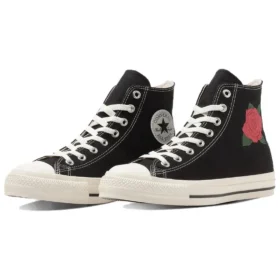 Chuck Taylor All Star Rose Embroidery Hi “Black White Red”