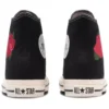 Chuck Taylor All Star Rose Embroidery Hi “Black White Red”