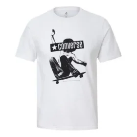 Chuck Taylor All Star Skateboard Printing Short Sleeve Printing “White”