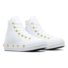 Chuck Taylor All Star Studded Lift Platform “White Gold”