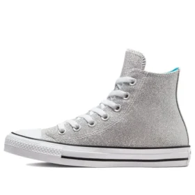 Chuck Taylor Authentic Glam Hi “Gray Silver”